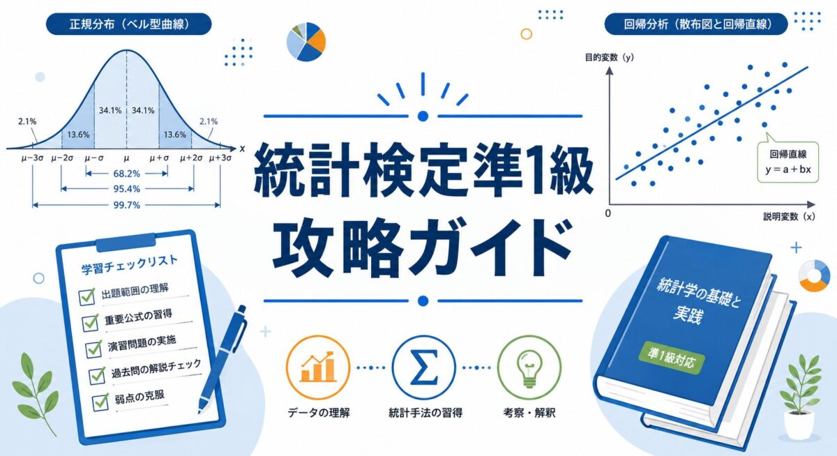 統計検定準1級 攻略ガイド｜出題範囲・勉強法・参考書を徹底解説｜生物