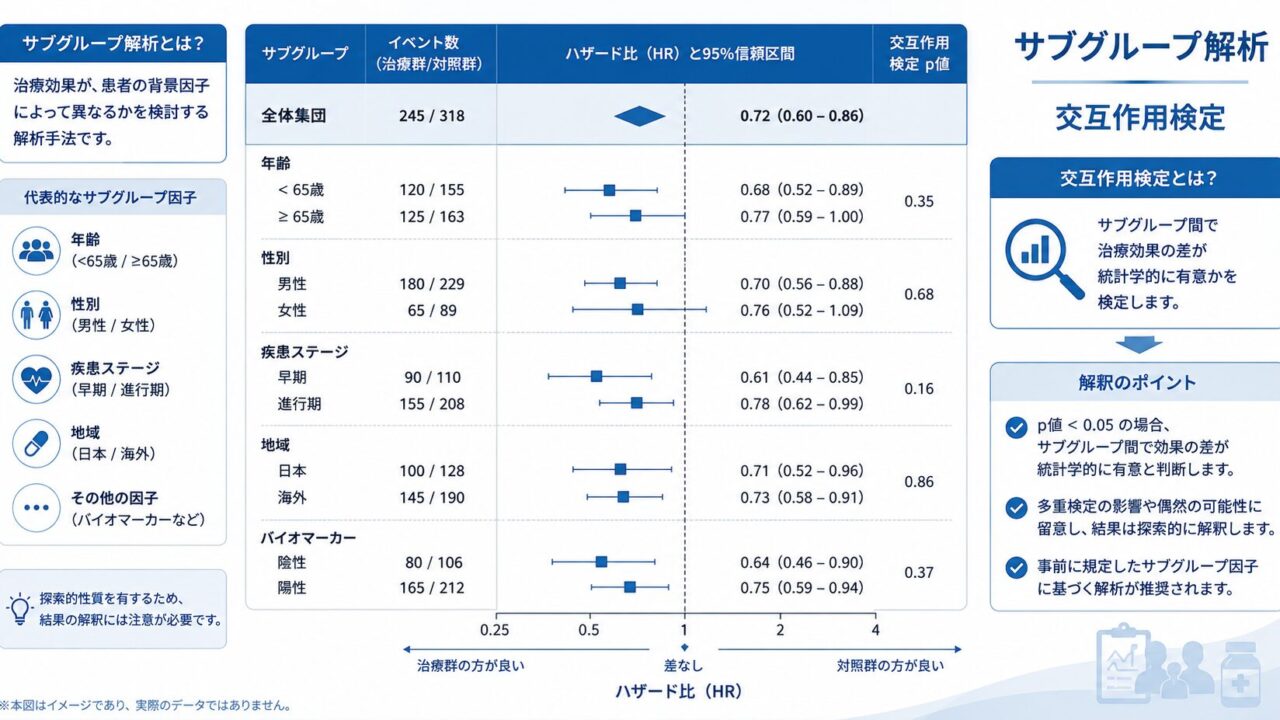 サブグループ解析と交互作用検定を正しく行う ― 効果修飾の評価・多重性・forest plotの落とし穴をRで実装する ―