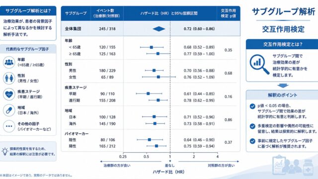 サブグループ解析と交互作用検定を正しく行う ― 効果修飾の評価・多重性・forest plotの落とし穴をRで実装する ―