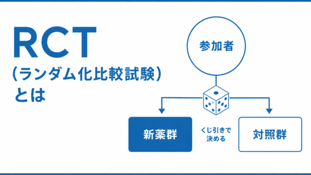 【やさしく解説】RCT（ランダム化比較試験）とは ― ランダム化・盲検化・対照群がバイアスを消す仕組みをRで体感する ―